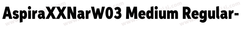 AspiraXXNarW03 Medium Regular字体转换